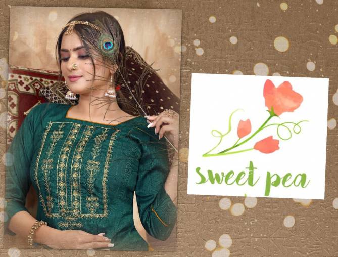Trendy Sweet Pea Heavy Ethnic Wear Rayon Printed Kurti With Skirt Collection